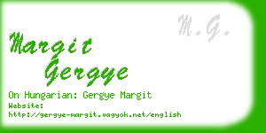 margit gergye business card